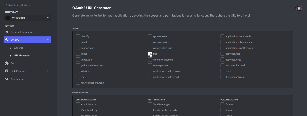 OAuth2 Scopes OAuth2 Scopes