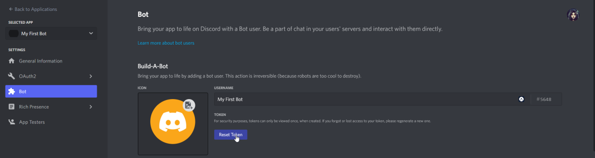 Token Reset Token Reset
